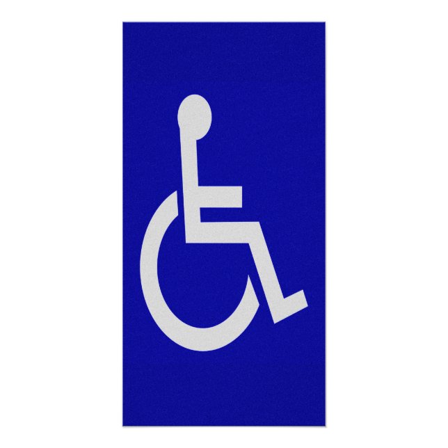 Handicapped Disabled Poster (Front)