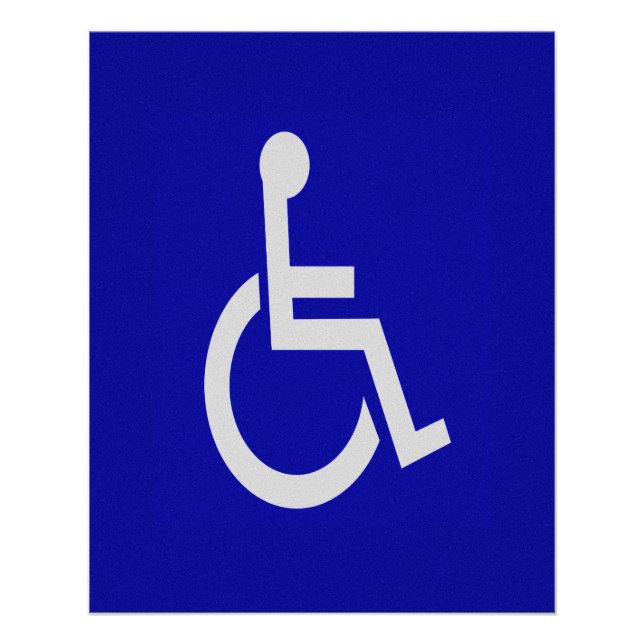 Handicapped Disabled Poster (Front)
