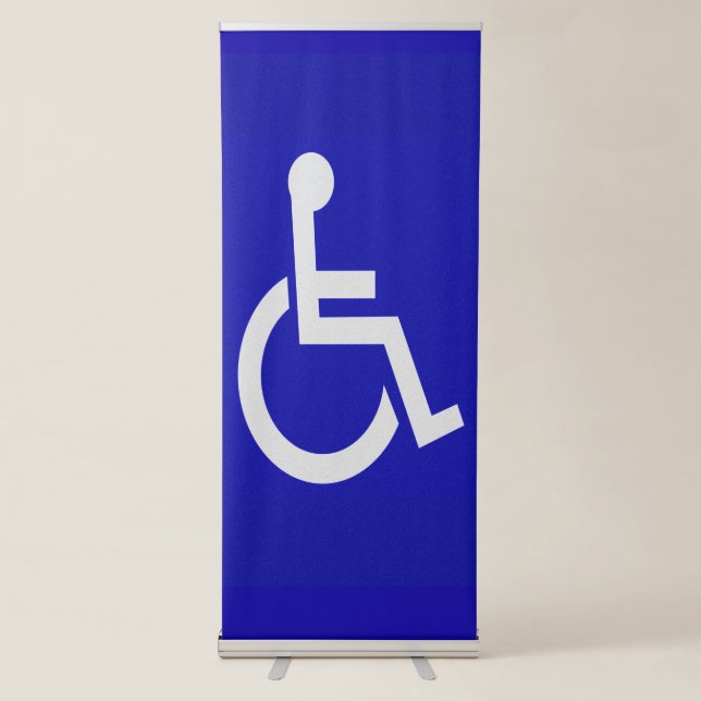 Handicapped Disabled Retractable Banner (Front)