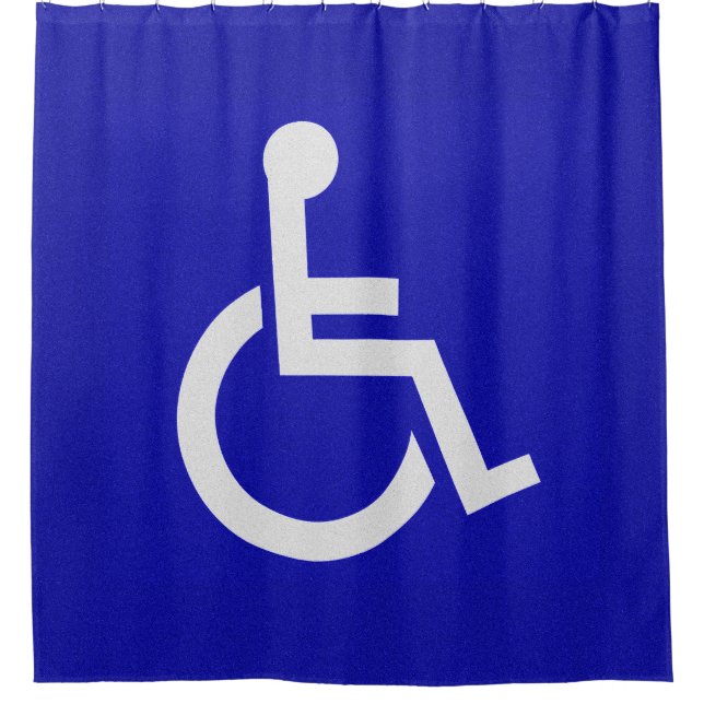 Handicapped Disabled Shower Curtain (Front)