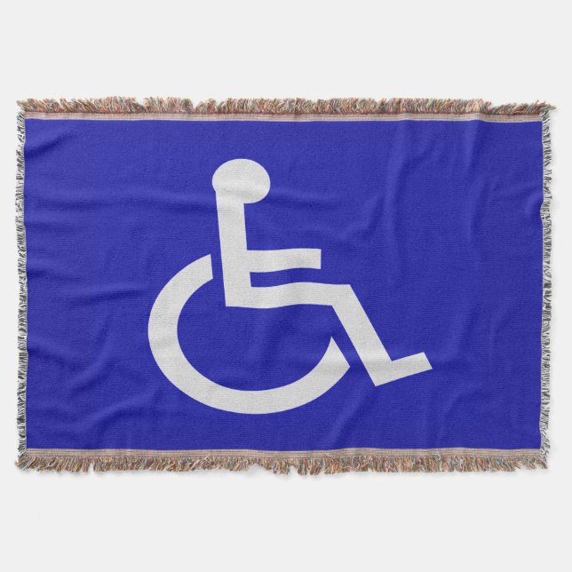 Handicapped Disabled Throw Blanket (Front)