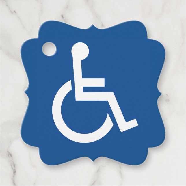 Handicapped Favour Tags (Front)