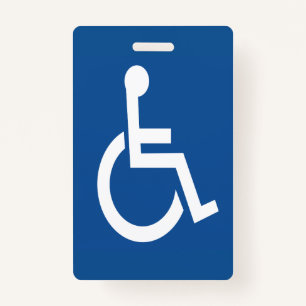 Handicapped ID Badge