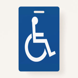 Handicapped ID Badge