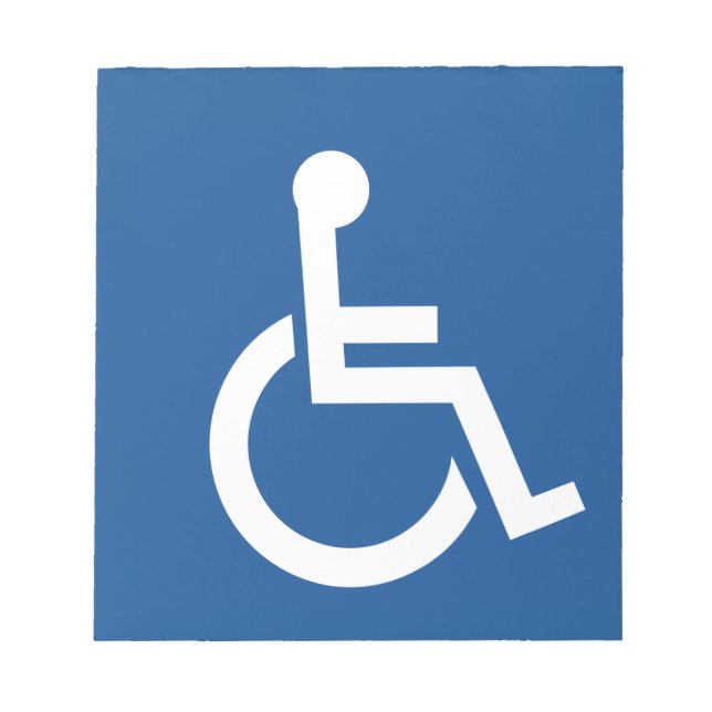 Handicapped Notepad (Front)
