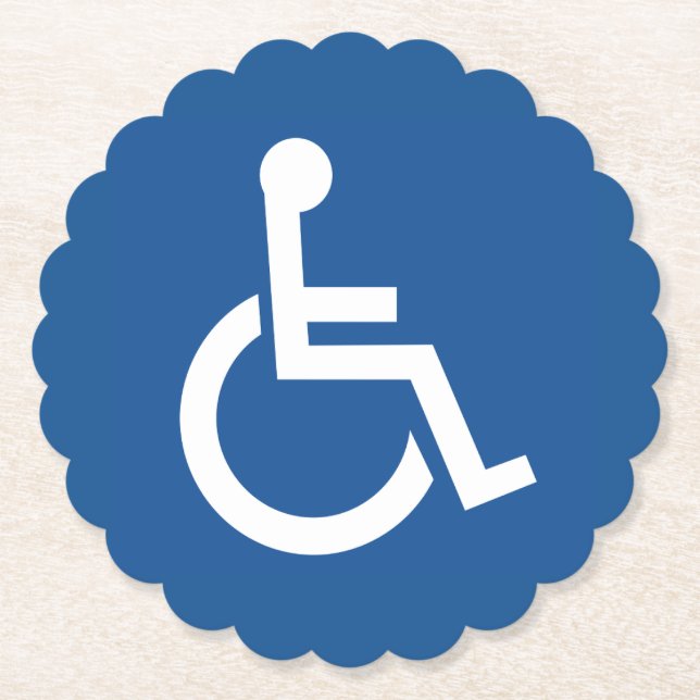 Handicapped Paper Coaster (Front)