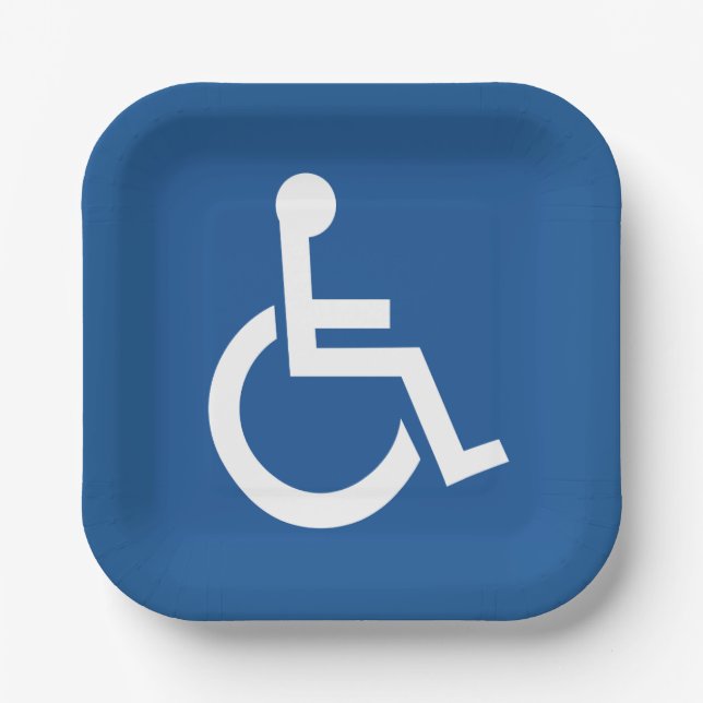 Handicapped Paper Plate (Front)