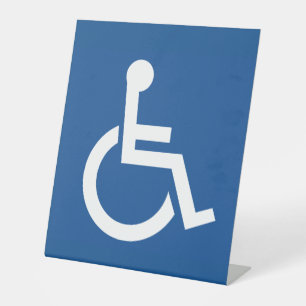 Handicapped Pedestal Sign