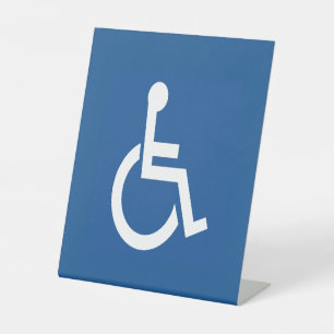 Handicapped Pedestal Sign