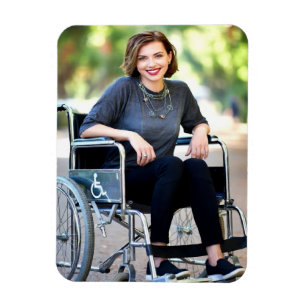 Handicapped Photo Customize Personalize Magnet
