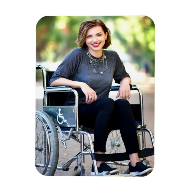 Handicapped Photo Customize Personalize Magnet (Vertical)