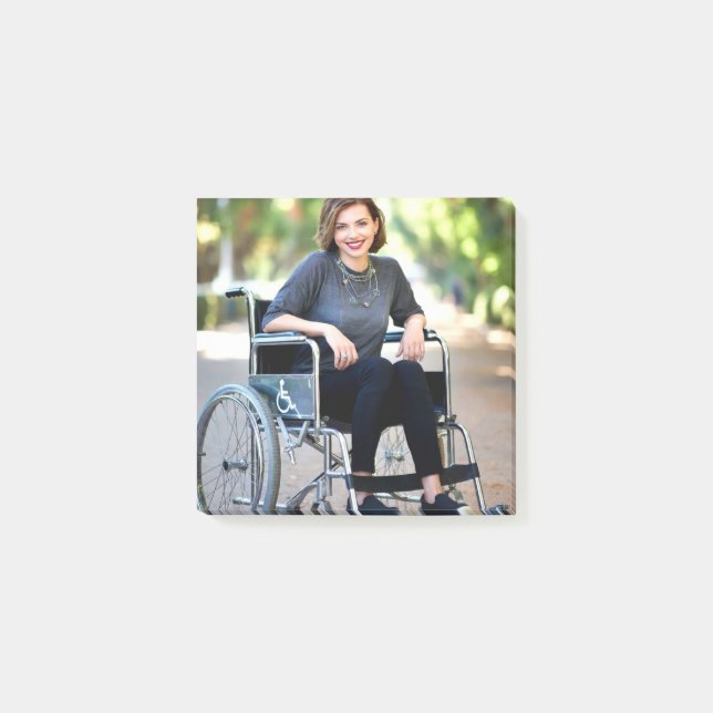 Handicapped Photo Customize Personalize Post-it Notes (Front)