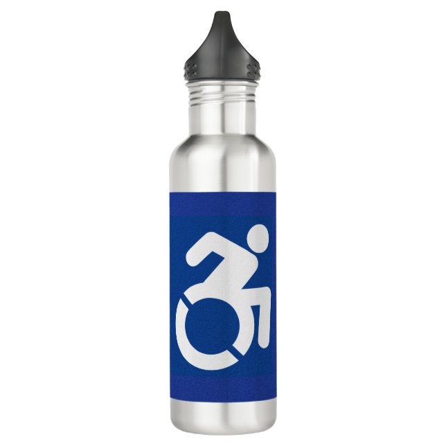 Handicapped Sign Modern 710 Ml Water Bottle (Left)