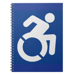 Handicapped Sign Modern Notebook
