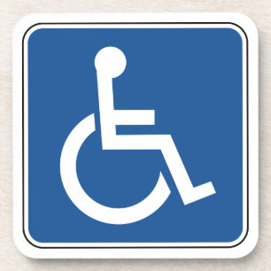 Handicapped Square Paper Coaster