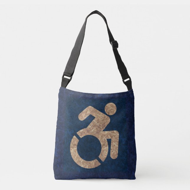 Handicapped Textured Crossbody Bag (Front)