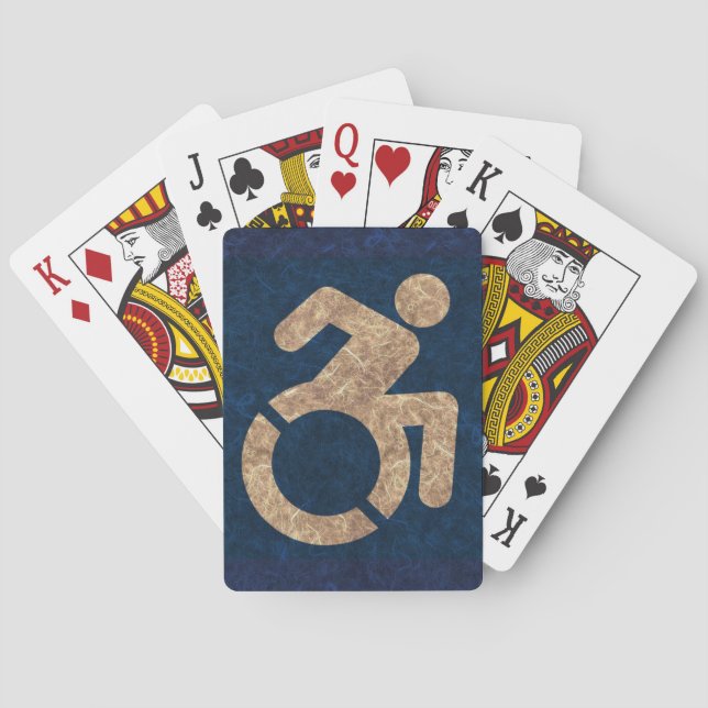 Handicapped Textured Playing Cards (Back)
