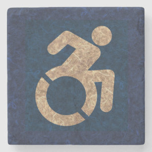 Handicapped Textured Stone Coaster
