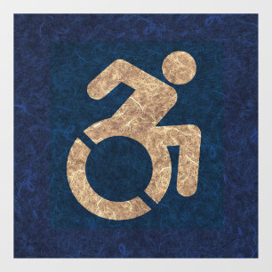 Handicapped Textured Window Cling