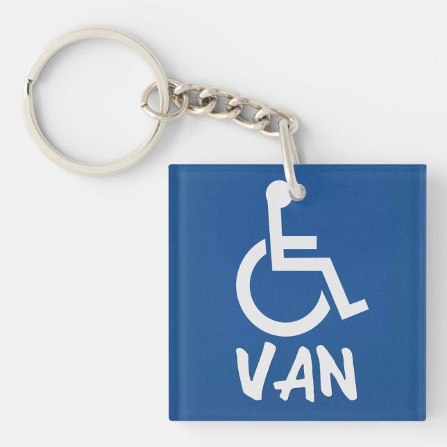 Handicapped Van Key Ring (Front)
