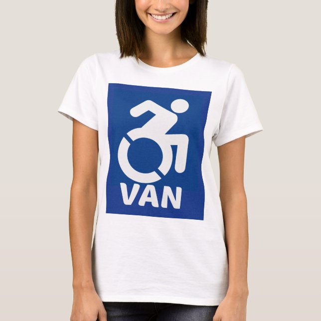 Handicapped Van Modern T-Shirt (Front)
