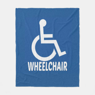 Handicapped Wheelchair Fleece Blanket
