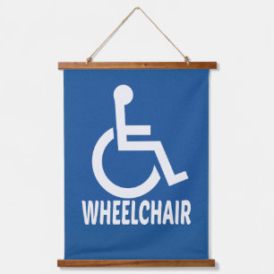 Handicapped Wheelchair Hanging Tapestry