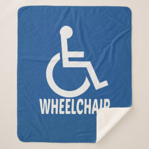 Handicapped Wheelchair Sherpa Blanket