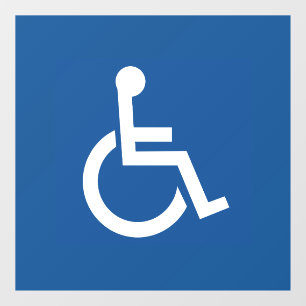 Handicapped Window Cling