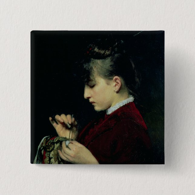 Handicraft, 1887 15 cm square badge (Front)