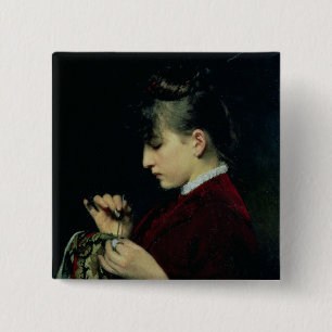 Handicraft, 1887 15 cm square badge