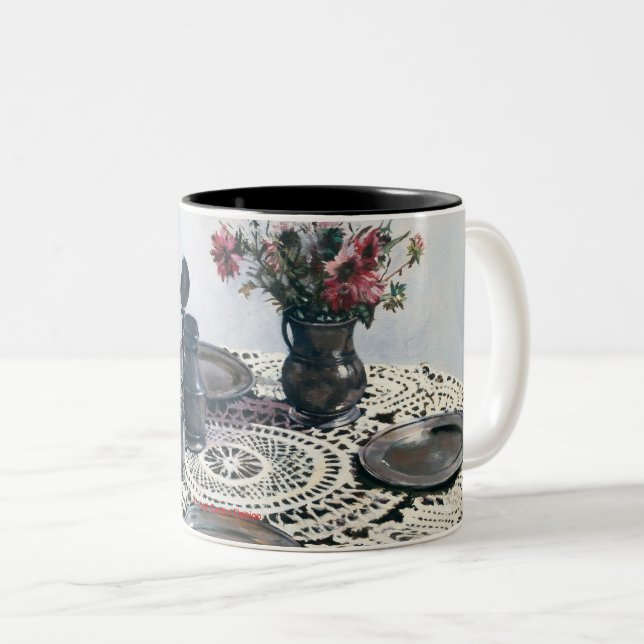 Handicrafts Two-Tone Coffee Mug (Front Right)