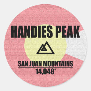 Handies Peak Classic Round Sticker
