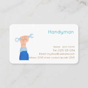handiman services editable business card