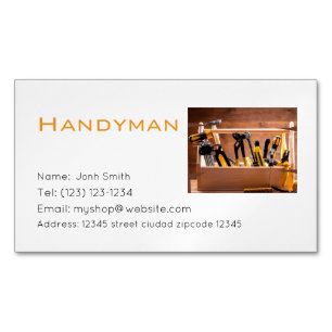 handiman services editable   business card