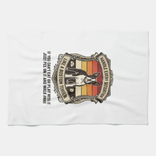 Handle Every Situation Boston Terrier Dog Sunset S Tea Towel