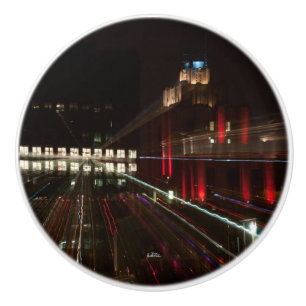 handle of door, abstracted photograph, building ceramic knob