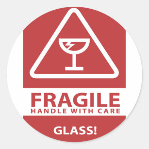 Handle Care Stickers Labels Zazzle Uk Handle Care Stickers Labels Zazzle Uk