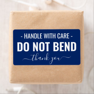 Handle with Care - Do Not Bend Navy Shipping