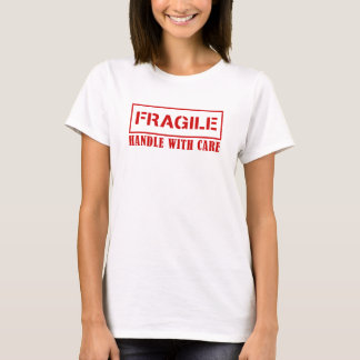 Handle with care Fragile ecosystem sticker  T-Shirt