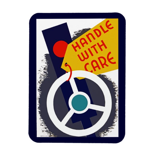 Handle With Care Magnet (Vertical)