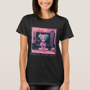 Handle with Care Pastel Goth Kawaii Anime Menhera T-Shirt