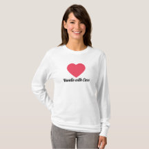 Handle With Care | Quote Red Heart with Black Text
