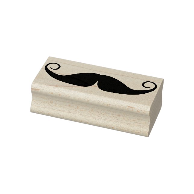 handlebar moustache art stamp (Stamp)