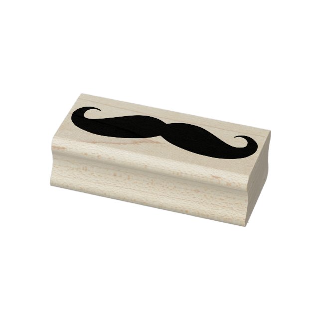 handlebar moustache art stamp (Stamp)
