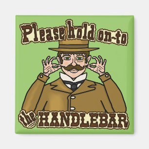 Handlebar Moustache Gentleman Magnet