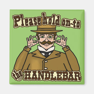 Handlebar Moustache Gentleman Magnet