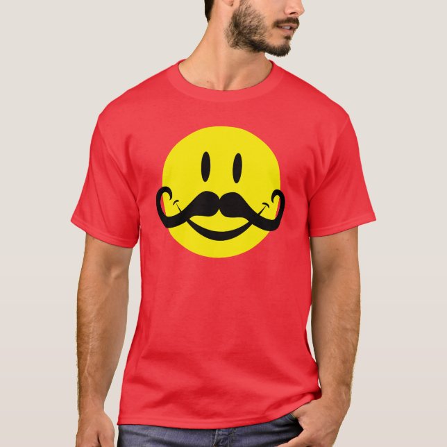 Handlebar Moustache T-Shirt (Front)