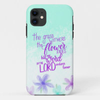 Handlettered Bible Verse iPhone Case, Scripture