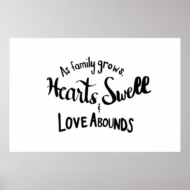 Handlettered Family Quote Poster (Front)